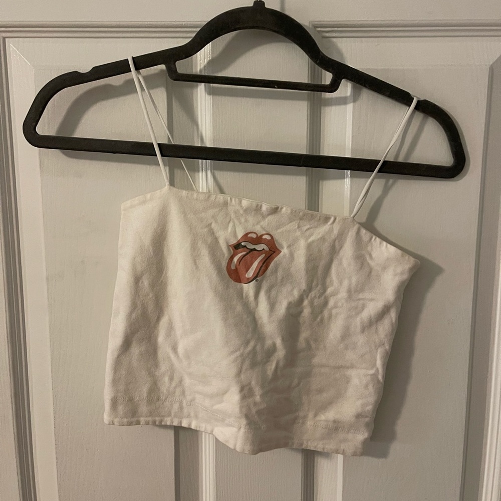 Rolling Stones logo tank top